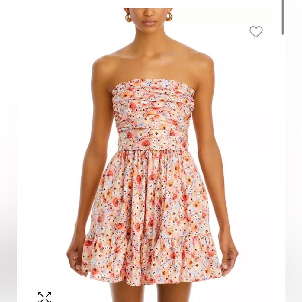 Floral Strapless Dress